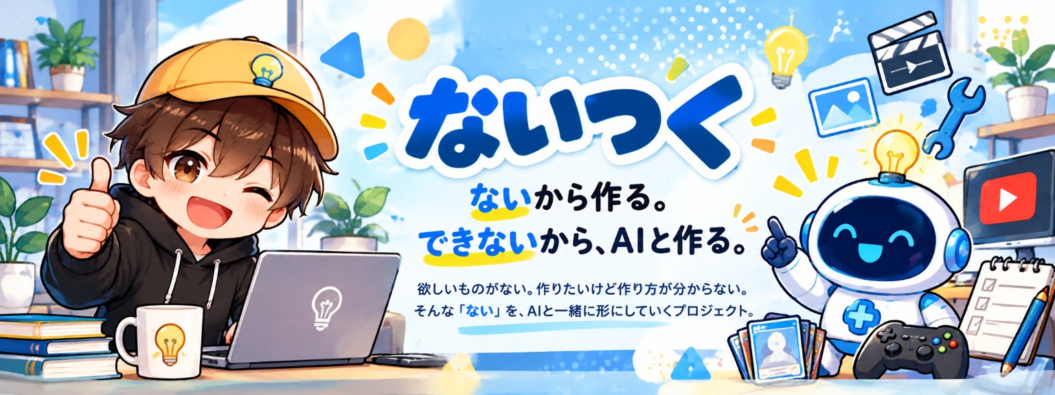 ないつく。制作するツクとAI相棒のアイ。
